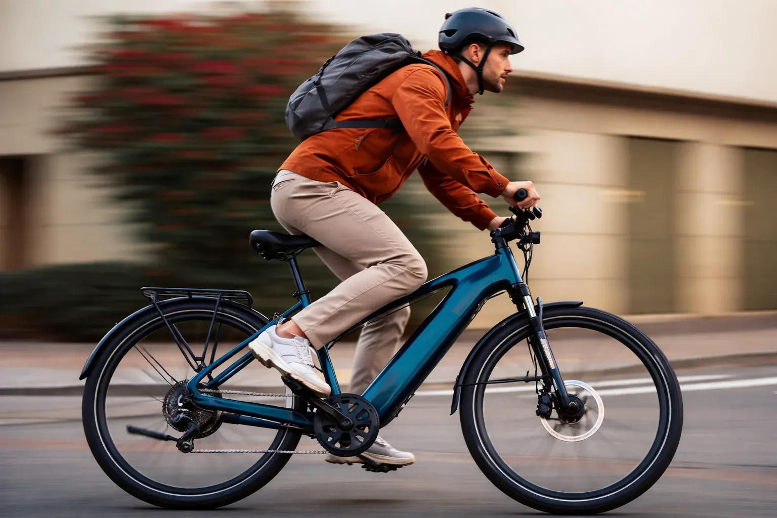 Vélo de route sur une route de montagne au lever du soleil